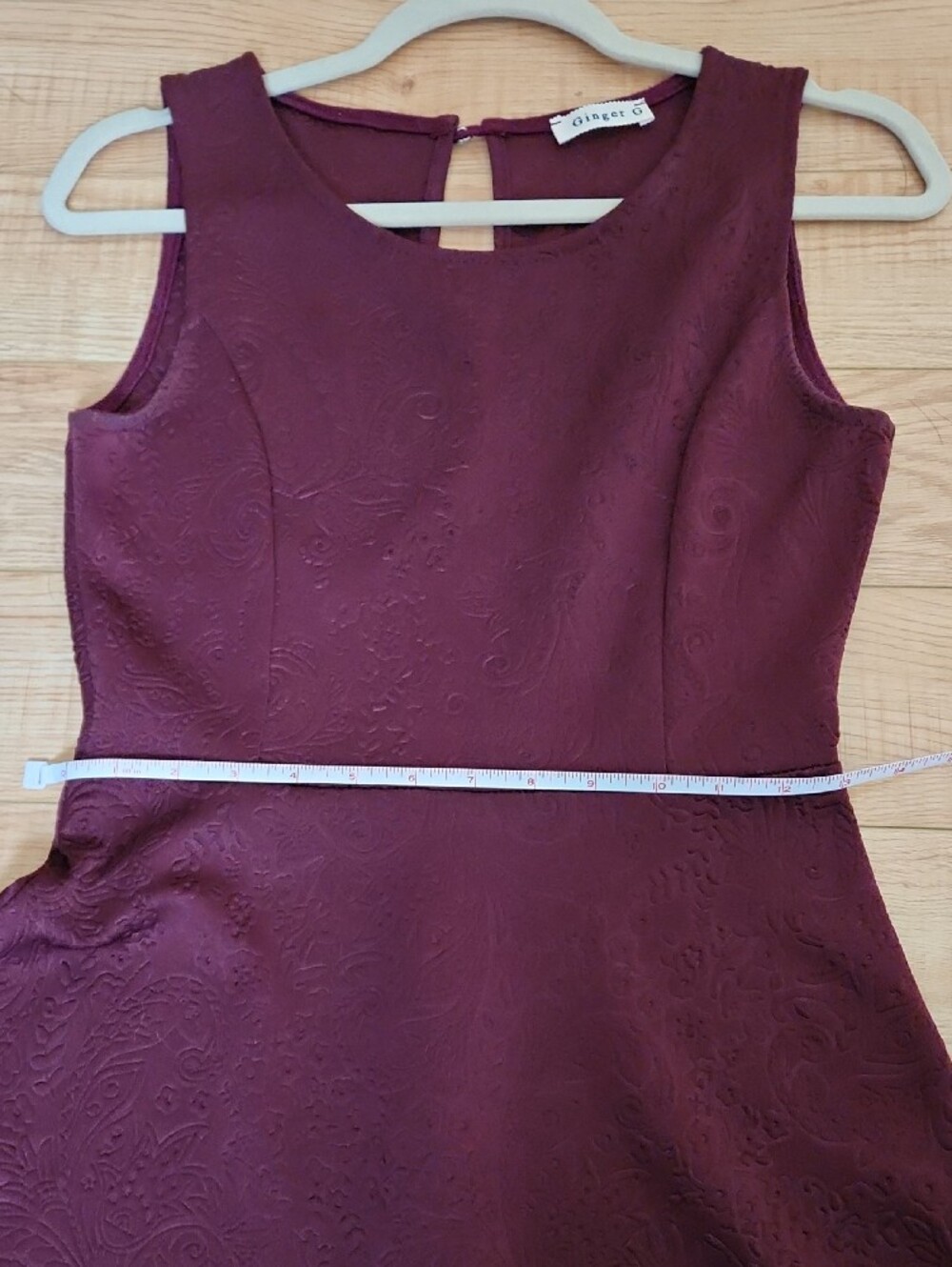 Subtle Textured Patterned Dress - Picture 7 of 8